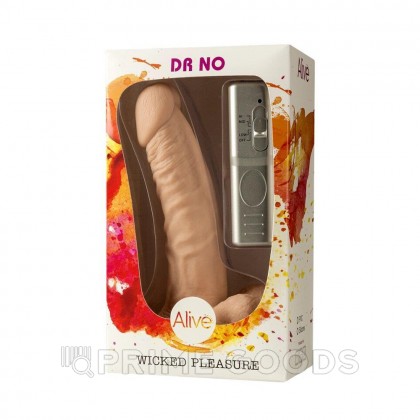 Реалистичный вибратор Dr. No (18 *4.6 см.) от Alive от sex shop primegoods фото 7