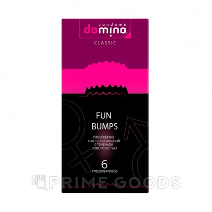 Презервативы DOMINO CLASSIC Fun Bumps, с точечной поверхностью, 6 шт от sex shop primegoods