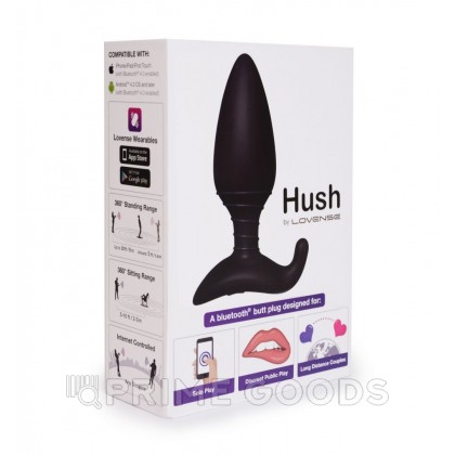 Анальная пробка со смарт-приложением Lovense Hush первого поколения (средняя 44,5*120мм) от sex shop primegoods фото 6