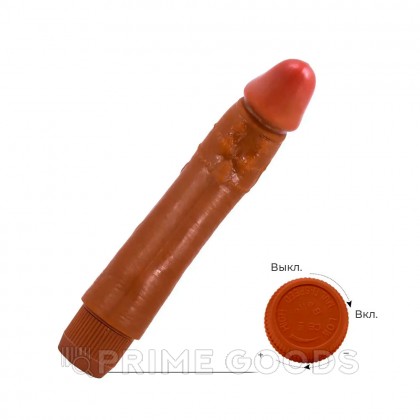 Реалистичный вибратор Dybbuk мультискоростной, 24 см от sex shop primegoods фото 4