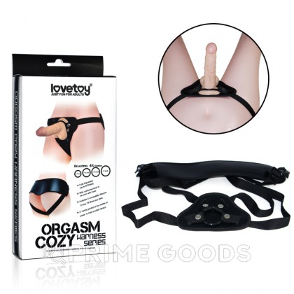 Ремень для страпона с разноразмерным креплением (Чёрный) от sex shop primegoods фото 3