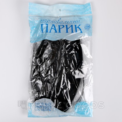 Карнавальный парик «Каре», обхват головы 56-58 см, цвет чёрный, 100 г от sex shop primegoods фото 4
