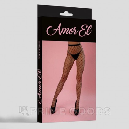 Колготки в крупную сетку Amor EL (S/L) от sex shop primegoods фото 4
