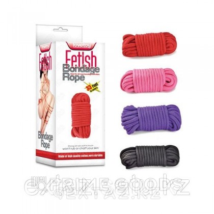 Веревка для бондажа черная - 10 м. от sex shop primegoods фото 2