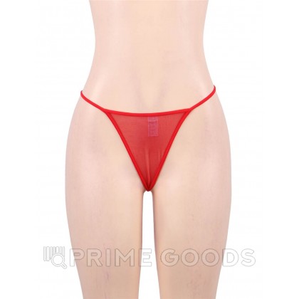 Красный роскошный бэбидолл с подвязками (размер 3XL) от sex shop primegoods фото 3