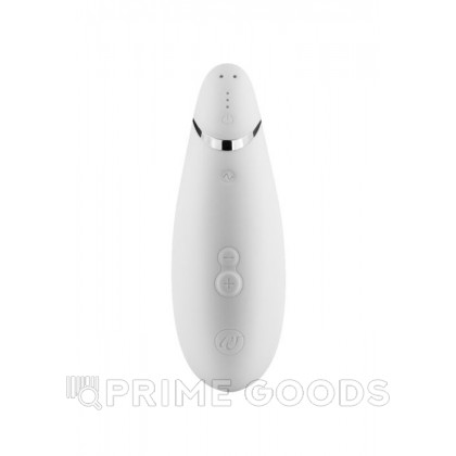 Бесконтактный клиторальный стимулятор Womanizer Premium белый/хром от sex shop primegoods фото 11