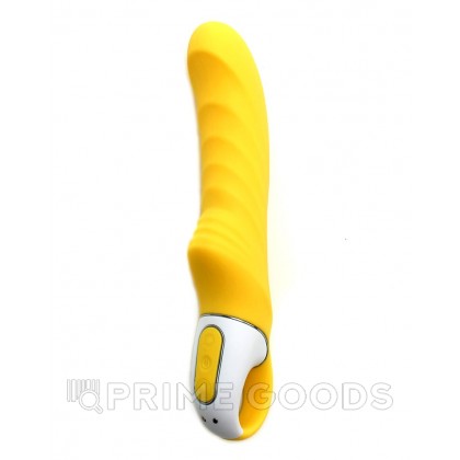 Желтый вибратор для точки G Satisfyer Vibes - Yummy Sunshine, 22 см от sex shop primegoods фото 8