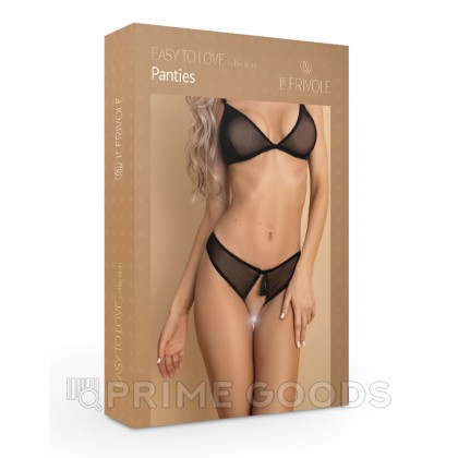 Трусики из мягкой сетки с доступом и манящей кисточкой Easy to love, XS/S, 40-42 от sex shop primegoods фото 2