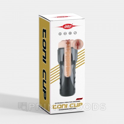 Реалистичный мастурбатор в тубе Toni с вибрацией от sex shop primegoods фото 12