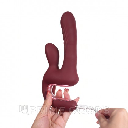Вибратор для двойной стимуляции Magic Duet от Magic Motion бордовый от sex shop primegoods фото 3