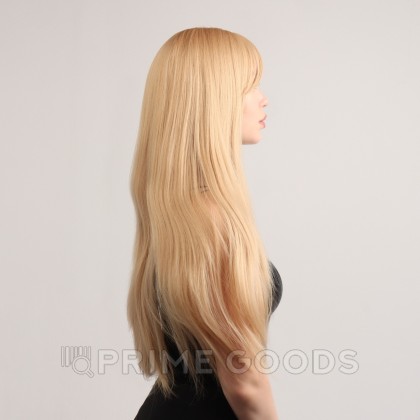 Парик искусственный, с чёлкой, имитация кожи, 60 см, цвет блонд от sex shop primegoods фото 5
