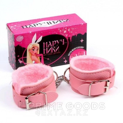 Аксессуар для карнавала- розовые наручники от sex shop primegoods фото 2
