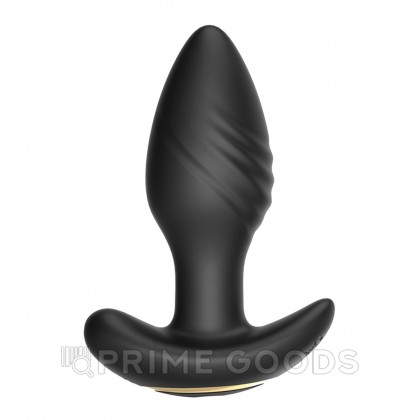 Анальный вибростимулятор с функцией вращения и пультом ДУ от sex shop primegoods фото 6