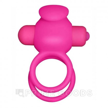 Эрекционное виброкольцо Power DUO clit cockring (розовый) от sex shop primegoods фото 9