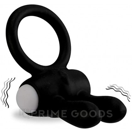 Эрекционное виброкольцо Power Rabbit clit cockring (черный) от sex shop primegoods фото 2