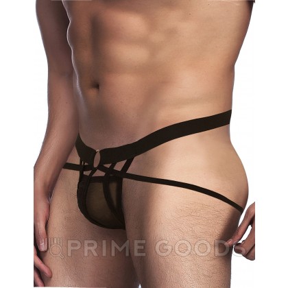 Мужские сексуальные трусики на ремешках черные (S) от sex shop primegoods фото 2