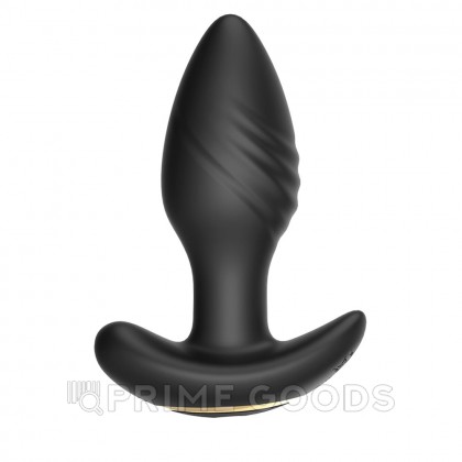Анальный вибростимулятор с функцией вращения и пультом ДУ от sex shop primegoods фото 7