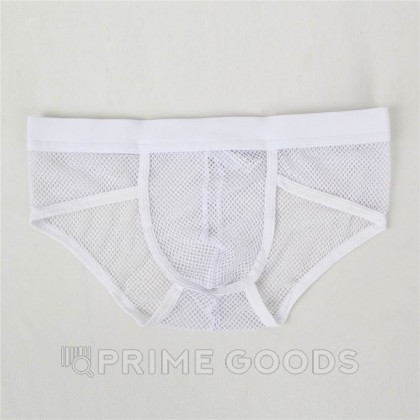 Плавки мужские белые  в сетку (размер М) от sex shop primegoods фото 4