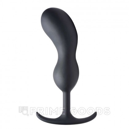 Массажер простаты с утяжелителями Heavy Hitters Premium Silicone Weighted Prostate Plug, M, черный, 16.3х3.8 см от sex shop primegoods