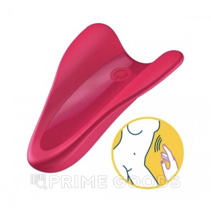 Мини вибратор (вибратор на палец) Satisfyer High Fly красный от sex shop primegoods фото 2