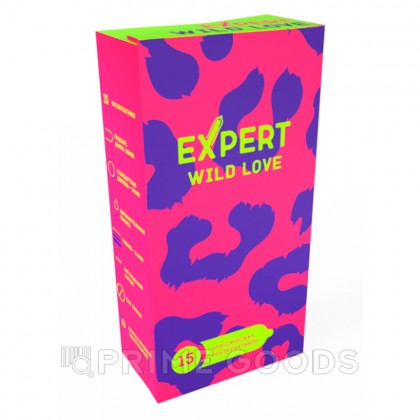 Презервативы EXPERT Wild Love, ребристый, точечный, ребристо-точечный, 15 шт от sex shop primegoods фото 2