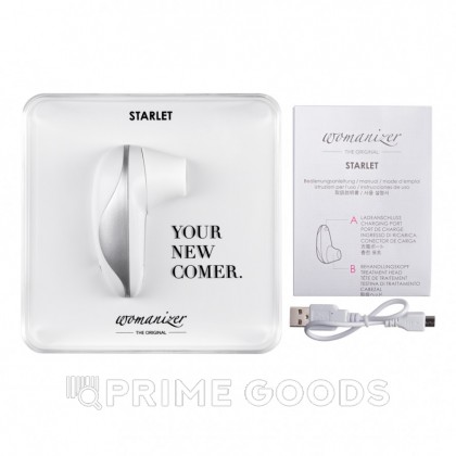 Бесконтактный клиторальный стимулятор Womanizer Starlet (белый) от sex shop primegoods фото 6