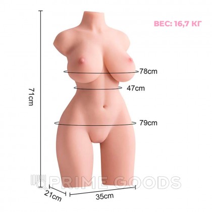 Женское сексуальное тело с большой грудью Erica от sex shop primegoods фото 11