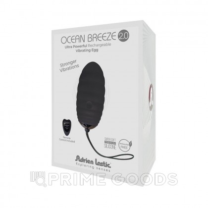 Виброяйцо Ocean Breeze 2.0 с пультом ДУ черное от Adrien Lastic от sex shop primegoods фото 3
