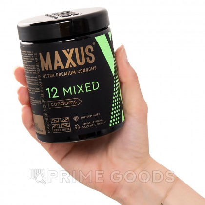 Презервативы гладкие, тонкие и с текстурой MAXUS Mixed X-Edition, микс 3 видов, 12 шт. от sex shop primegoods фото 6