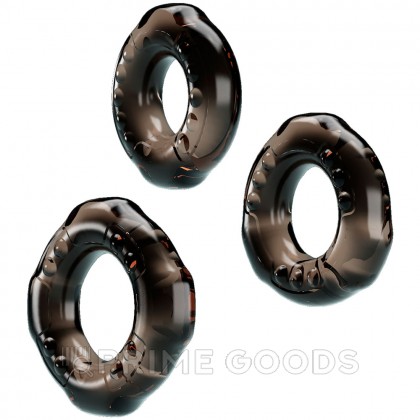 Набор эрекционных колец Baile Cock rings, 3 шт от sex shop primegoods фото 2