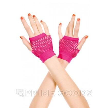 Перчатки в сетку розовые от sex shop primegoods