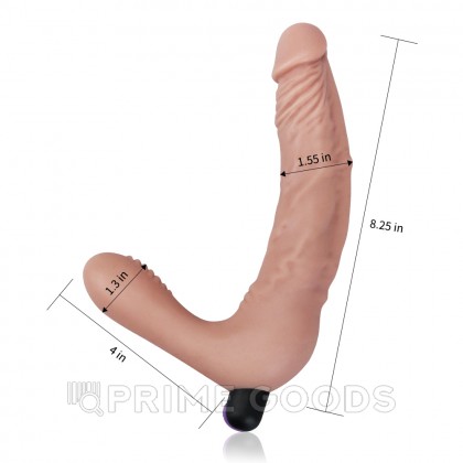 Безремневой страпон с вибрацией IJOY от Lovetoy (21 см) от sex shop primegoods фото 5