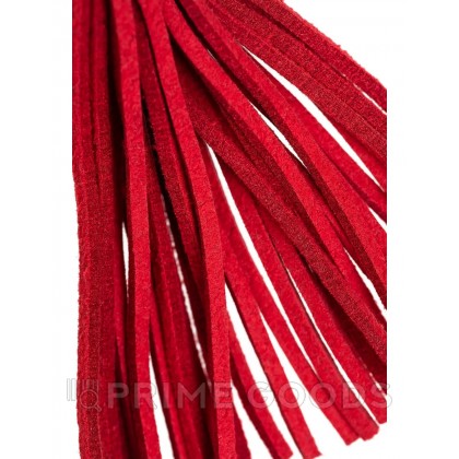 Зажимы на соски «вилки» с кисточками из замши, красный от sex shop primegoods фото 5