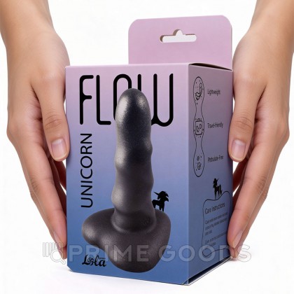 Нереалистичный дилдо Unicorn Mini Black (12,5*3,5 см) от sex shop primegoods фото 12