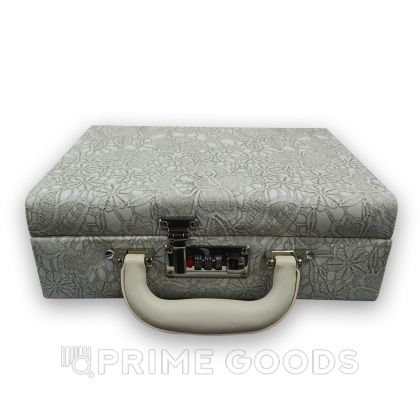 Чемодан-органайзер с кодовым замком (кожзам) серый от sex shop primegoods фото 4