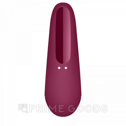 Вакуумный клиторальный стимулятор Satisfyer Curvy 1+ (темно-красный) от sex shop primegoods фото 7