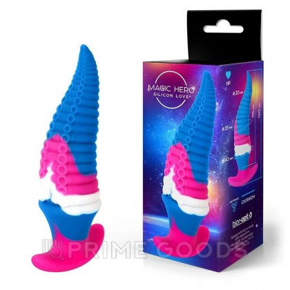 Анальная втулка Magic Hero розовый, белый и синий (L 130 мм, D 35 мм) от sex shop primegoods