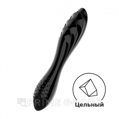 Стеклянный фаллоимитатор Satisfyer Dazzling Crystal (18,2×3,6 см), черный от sex shop primegoods