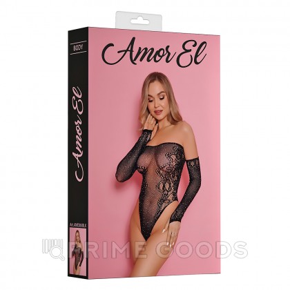 Боди ажурный Amor EL Lara со стразами, S/L от sex shop primegoods фото 5