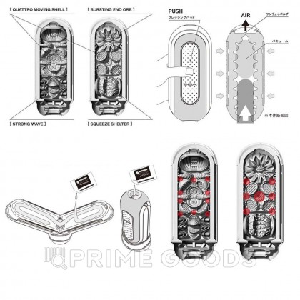 TENGA Мастурбатор с подогревом Flip Zero Red Warming от sex shop primegoods фото 2