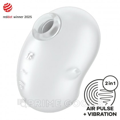 Стимулятор клитора Satisfyer Cutie Ghost белый от sex shop primegoods фото 2