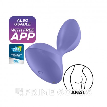 Анальная вибропробка Satisfyer Sweet Seal Connect App лиловая от sex shop primegoods