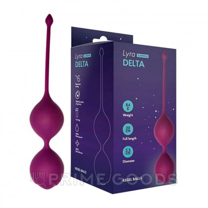 Шарики Кегеля со смещенным центром тяжести Delta, цвет сливовый от sex shop primegoods фото 5