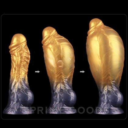 Фаллоимитатор надувной Lovetoy AerosX (15,3×5 см) с двойной плотностью, золотистый от sex shop primegoods фото 2