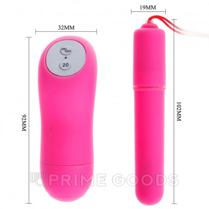 Вибропуля с ДУ «Magic X20» от Baile, розовая   от sex shop primegoods фото 2