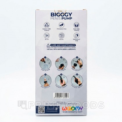 Вакуумная помпа Wooomy Bigggy Black от sex shop primegoods фото 7