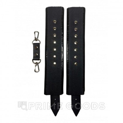 Наручники из эко-кожи черные от sex shop primegoods фото 3