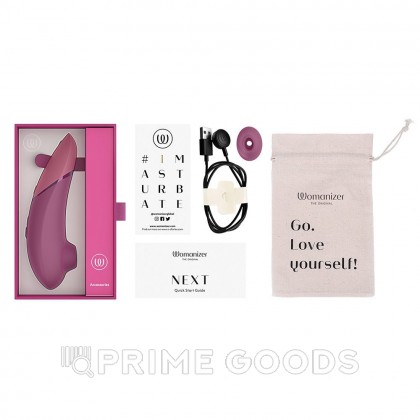 Бесконтактный клиторальный стимулятор Womanizer Next темно-розовый от sex shop primegoods фото 5