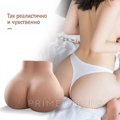 Реалистичный двойной мастурбатор Jenny (вагина+анус) от sex shop primegoods фото 4