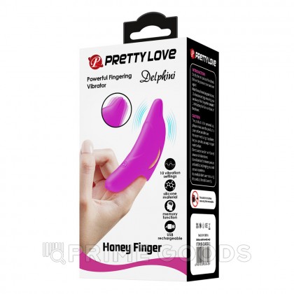 Вибрирующая насадка на палец Delphini от sex shop primegoods фото 10